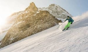 Downhill skier