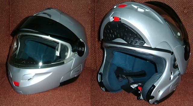Modular Helmet Open and Closed