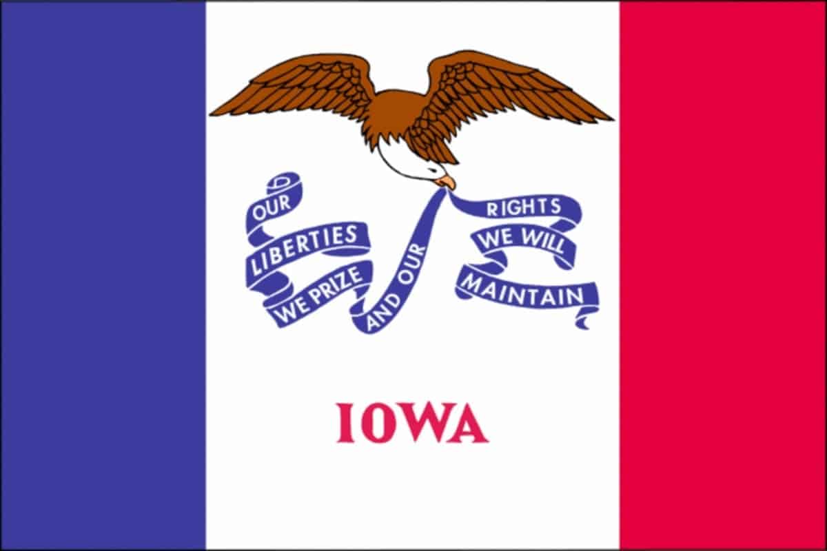 State flag of Iowa by Pixnio.com