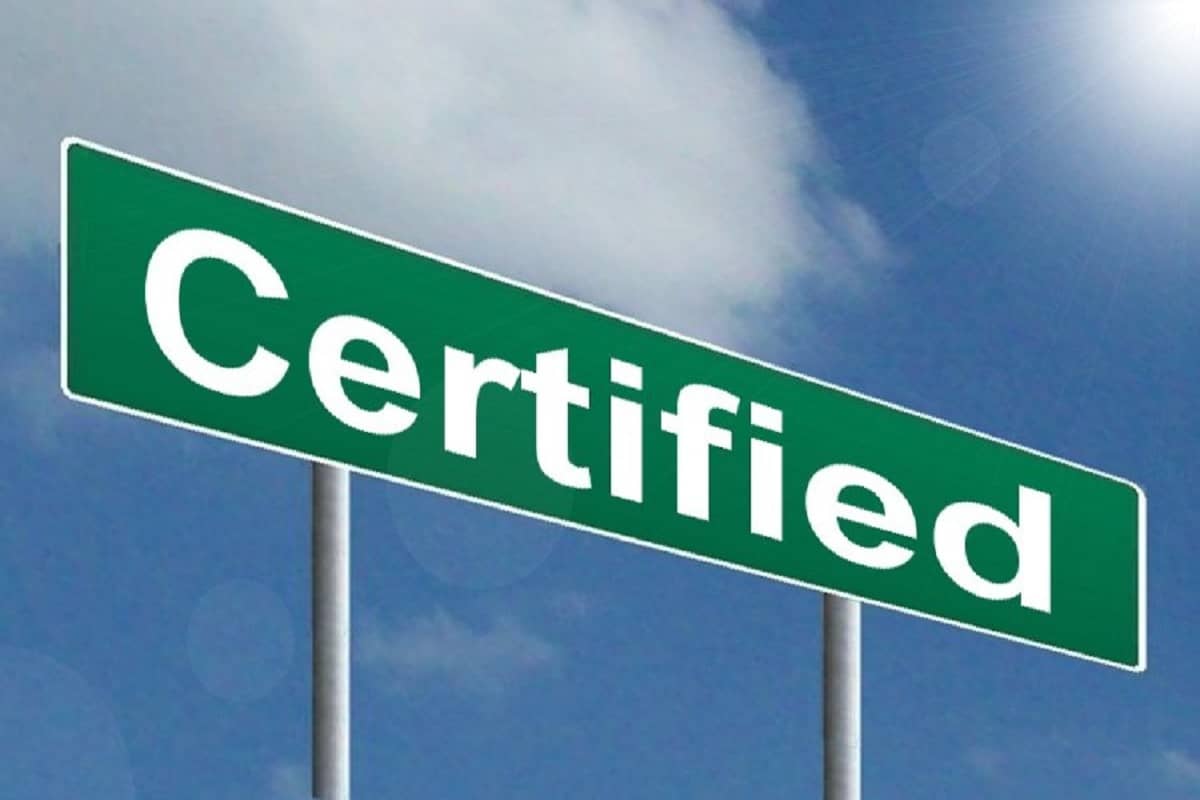 Certified Highway Sign