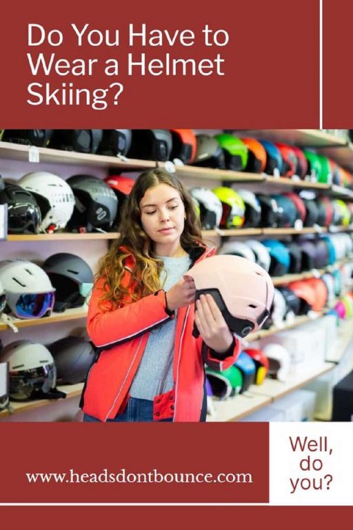 Pinterest Pin - Have to have a helmet for snow skiing