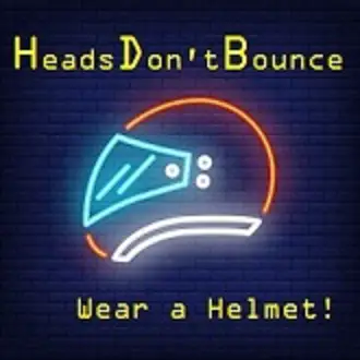 Image of fluorescent light in the shape of a motorcycle helmet