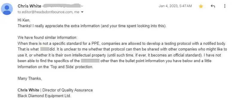 About Us 3 Copy of email from Black Diamond helmets