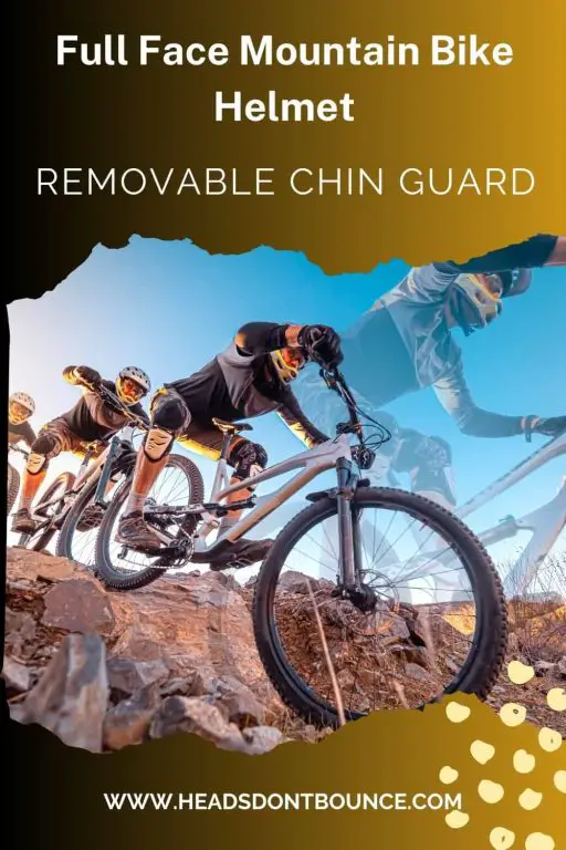 Pinterest Pin - Full Face Mountain Bike Helmet with removable chin guard